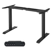 Telaio per scrivania elettrico gambe per scrivania sit-stand senza piano del tavolo con gancio regolabile in altezza in continuo funzione memory acciaio nero 12_0004700