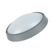 Alcapower Plafoniera LED Ovale IP65 15W 1300lm 4000K Grigia: Illuminazione a Tenuta Stagna ad Alta Efficienza per Ambienti Interni ed Esterni