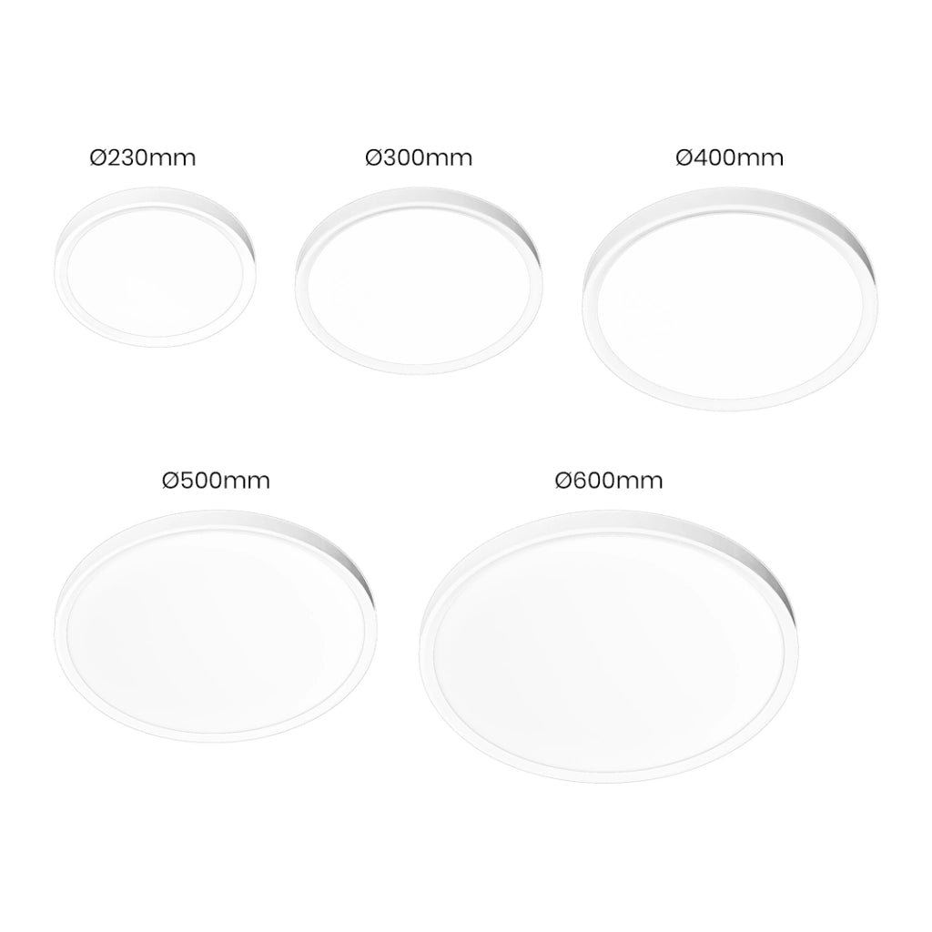 Plafoniera LED tonda bianca 40W 3CCT 50cm MAQ Milagro