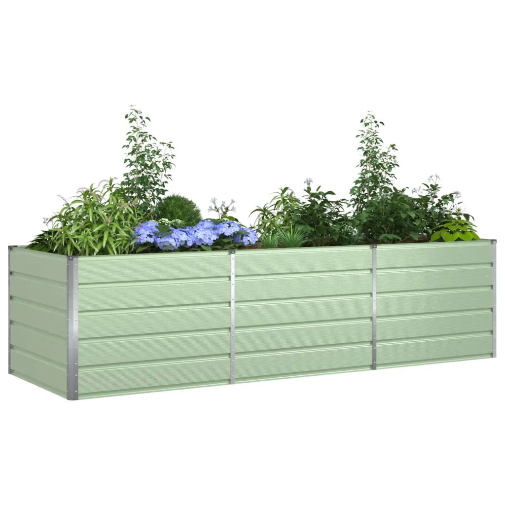 Fioriera Verde Pastello 290 x 100 x 75 cm Acciaio zincato 42018274