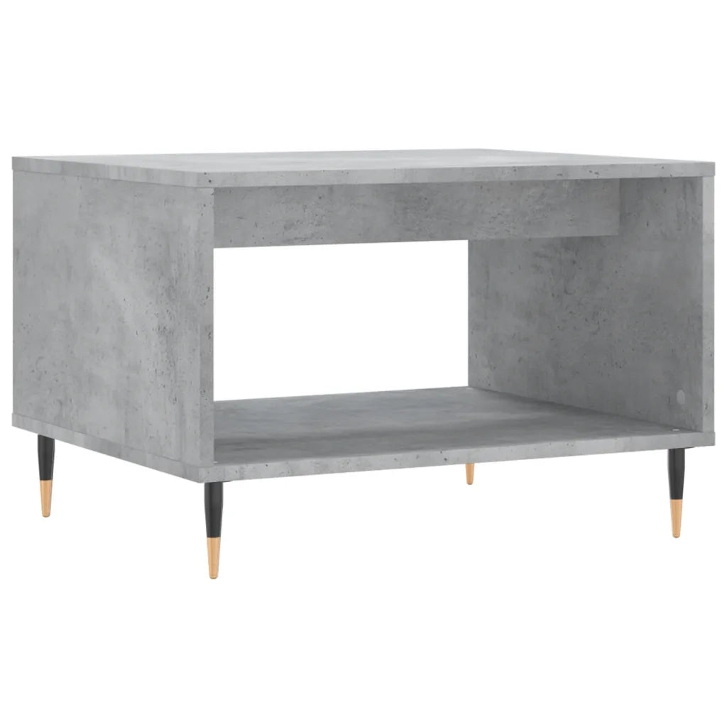 Tavolino da salotto | Tavolino da caff¨¨ | Tavolino da Soggiorno Grigio Cemento 60x50x40cm Legno Multistrato