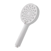 Doccetta tonda 26 cm con tre tipi di getto bianco opaco in ABS Hidra