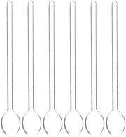 Set di Spiedini in Vetro 6 pezzi - Lunghezza in Acciaio - Duraturo - Multifunzionale - Adatto per l'Uso Domestico - Spiedino da Cottura