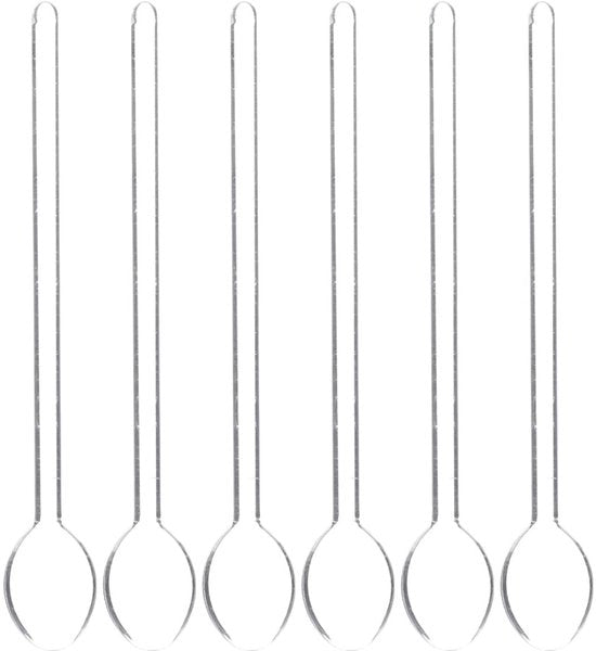 Set di Spiedini in Vetro 6 pezzi - Lunghezza in Acciaio - Duraturo - Multifunzionale - Adatto per l'Uso Domestico - Spiedino da Cottura