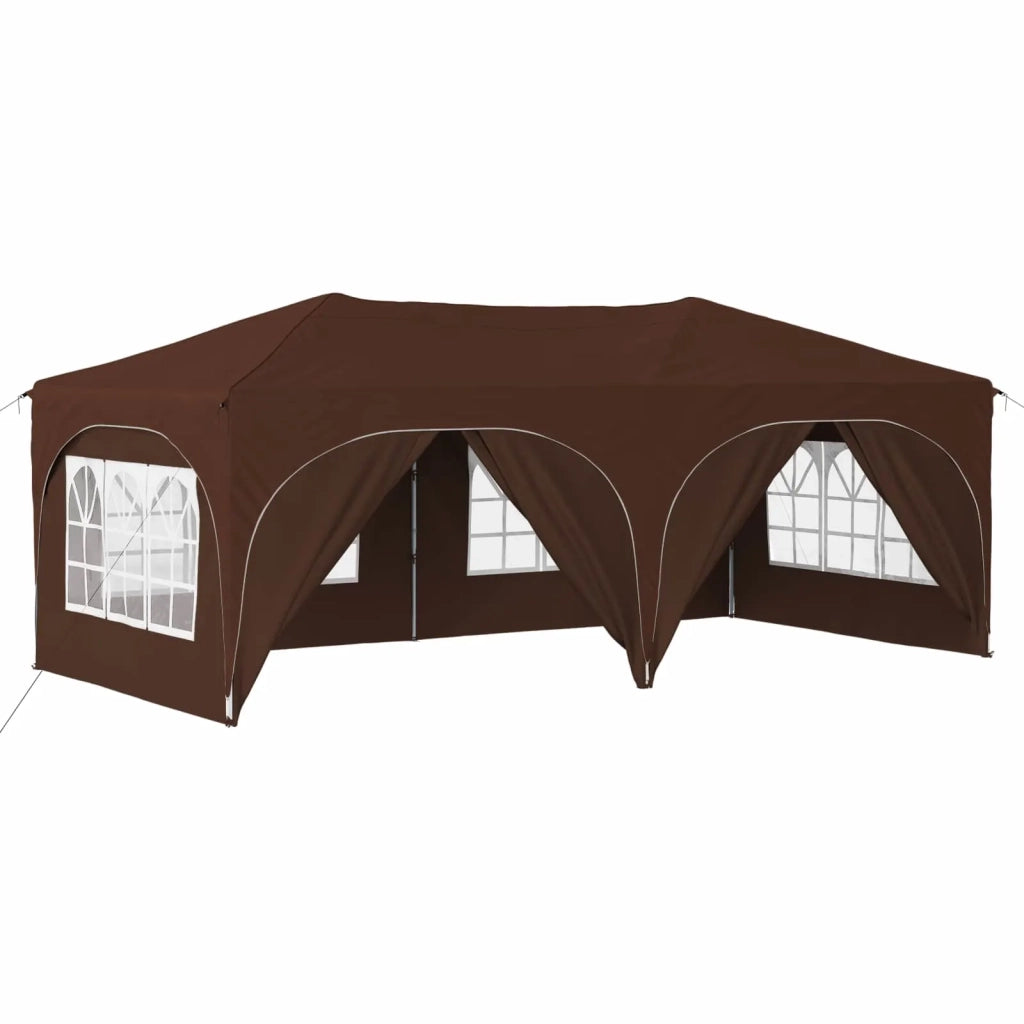 Tenda per feste a pop-up 575 x 288 x 245 cm Marrone