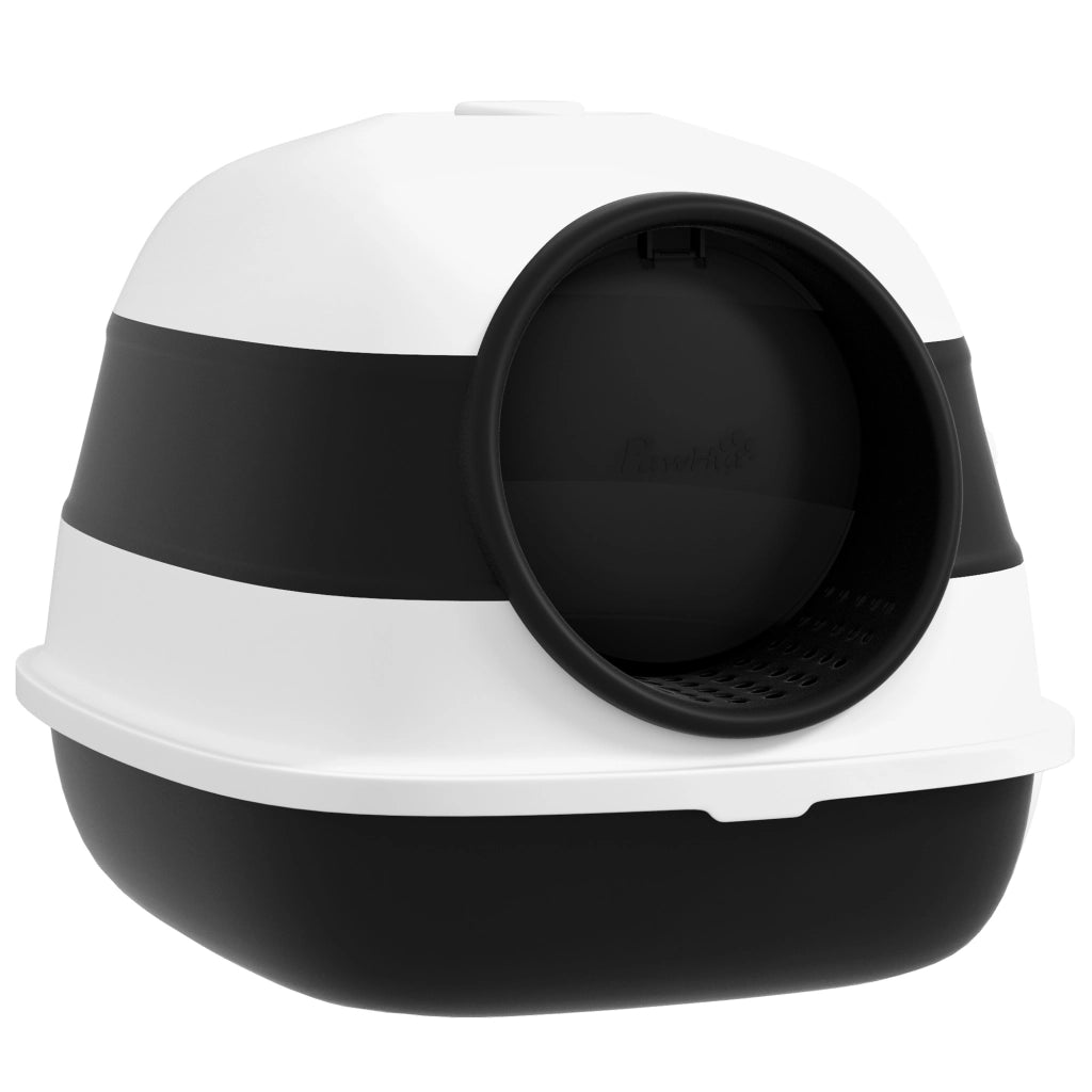Cassettiera per Gatti Pieghevole ¨C zephmum ¨C Nero Bianco