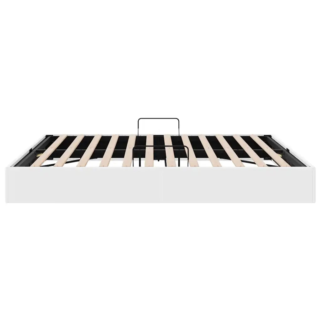 Letto con Contenitore Bianco Puro 183 x 213 cm Similpelle 3369979