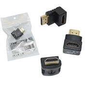 Trade Shop - Adattatore Video Da Hdmi Maschio A Hdmi Femmina 90°gradi Angolare Destro Hdmf-90 -