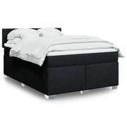 Giroletto a Molle con Materasso Nero 140x200 cm in Tessuto 3288206