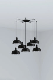 TATAWIN M metallo 7L Lampada a sospensione nera