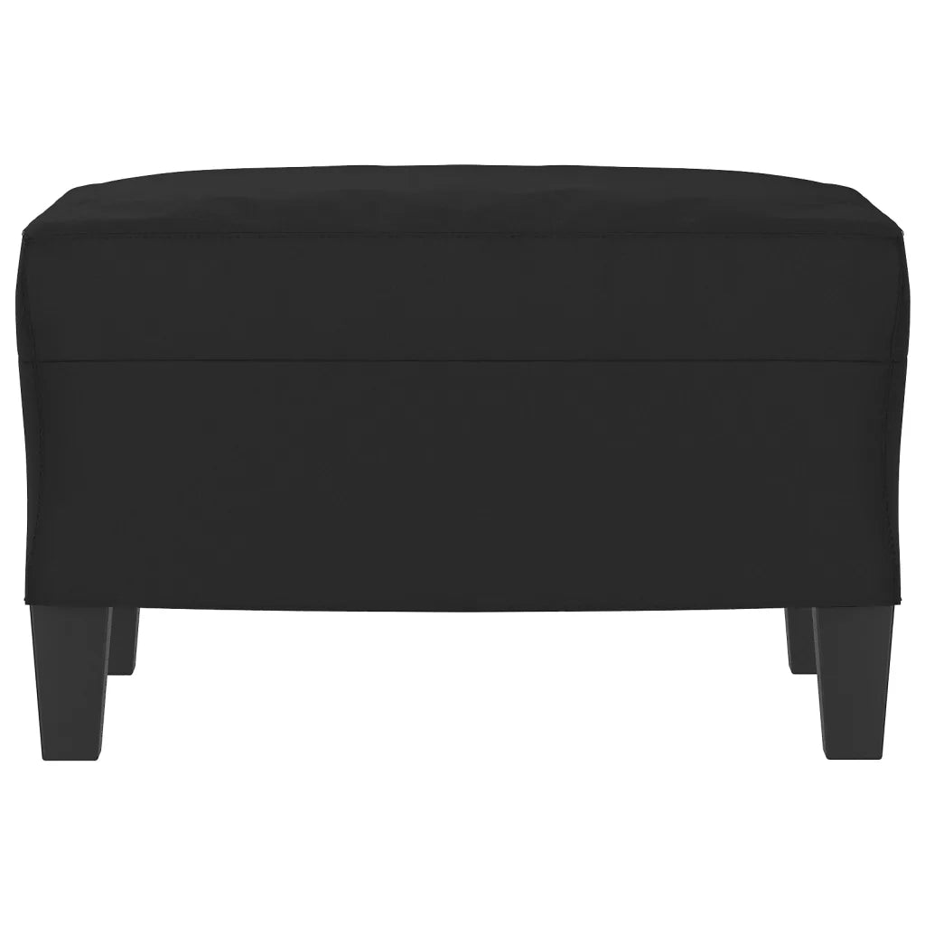 vidaXL Poggiapiedi Nero 60x50x41 cm in Tessuto Microfibra