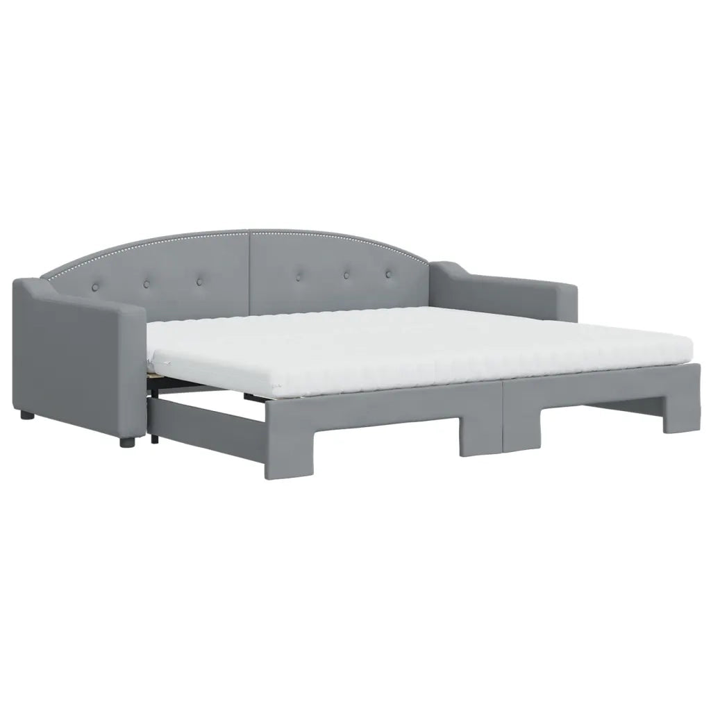 Divano Letto Estraibile Materassi Grigio Chiaro 90x200 Tessutocod mxl 82707
