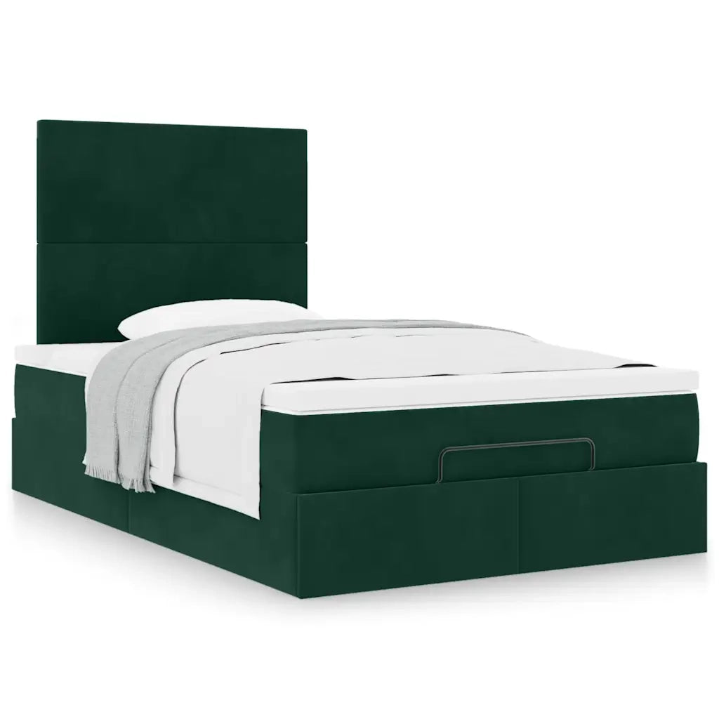 Struttura Letto Pouf con Materassi 120x190 cm Velluto 3313388