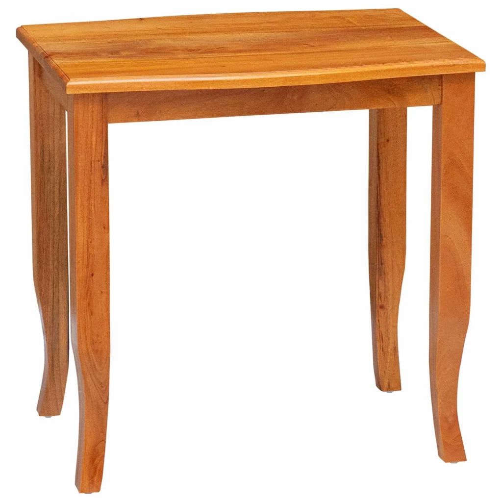Tavolini Nesting 3 pcs Naturale Legno di Mogano Massello