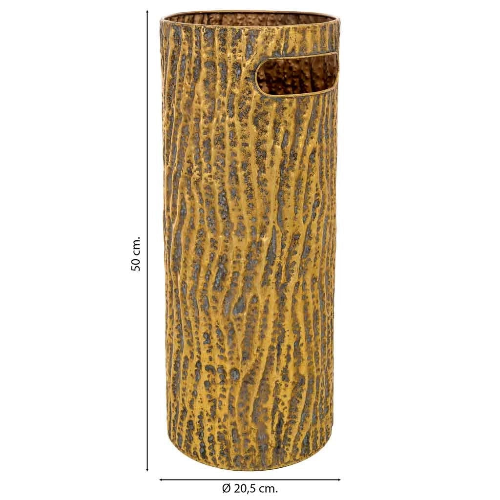 Portaombrelli metallo dorato 20.5x20.5x50h cm