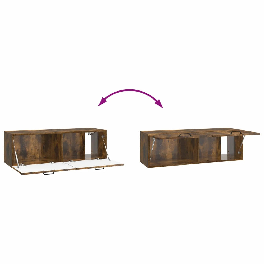 Mobile Porta TV da Muro Rovere Fumo 98 x 31 x 30 cm