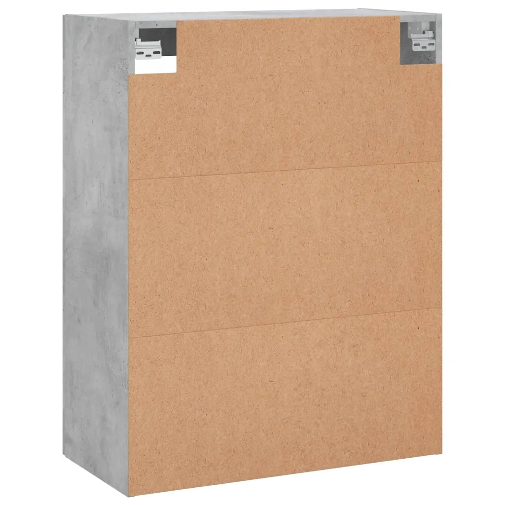 Armadietto a Muro | Mobile a Parete Grigio Cemento 69,5x34x90 cm