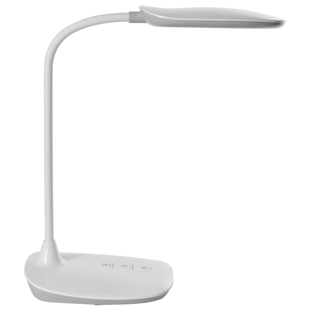 Lampada da scrivania per ufficio Illuminazione da tavolo bianca Lampada per computer da lettura Braccio regolabile Funzione CCT Dimmer Stepless