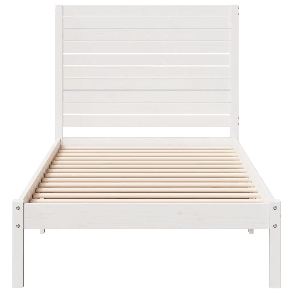 Giroletto Extra Lungo senza Materasso Bianco 90x210 cm Massello 3309296