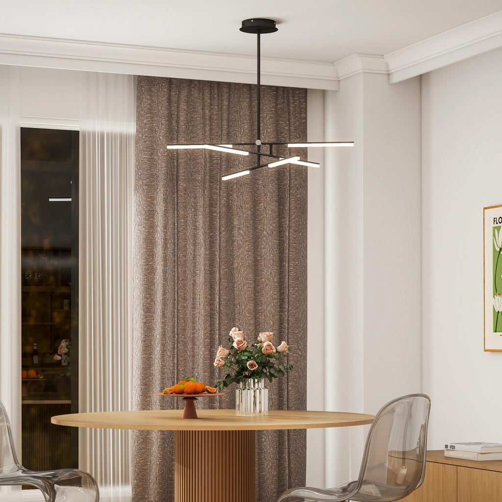 Lampadario LED Moderno a Sospensione ¨C Zephmum ¨C Acrilico Bianco ?100x79 cm