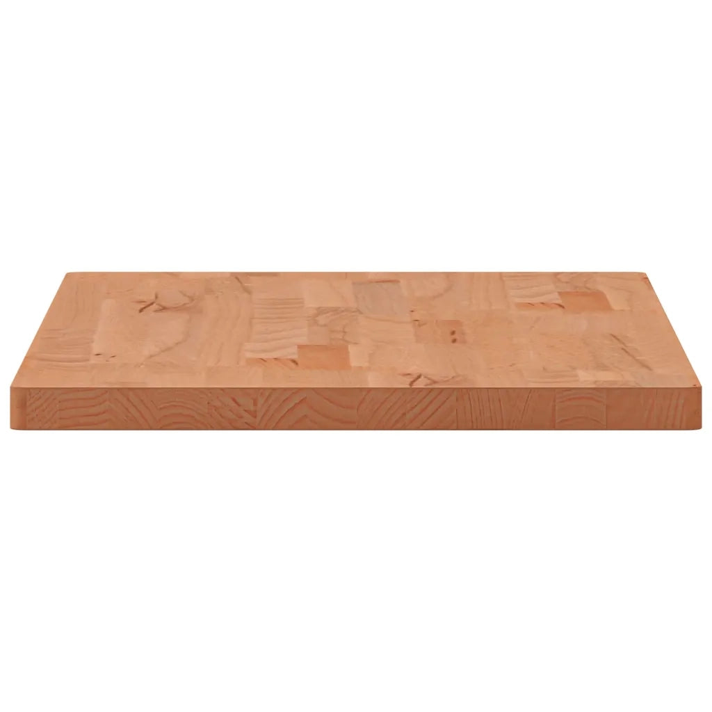 Piano Tavolo 80x40x2,5cm Rettangolare Legno Massello di Faggio 3188893