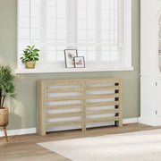 vidaXL Copertura Termosifone Rovere Sonoma 149x20x82 Legno Multistrato