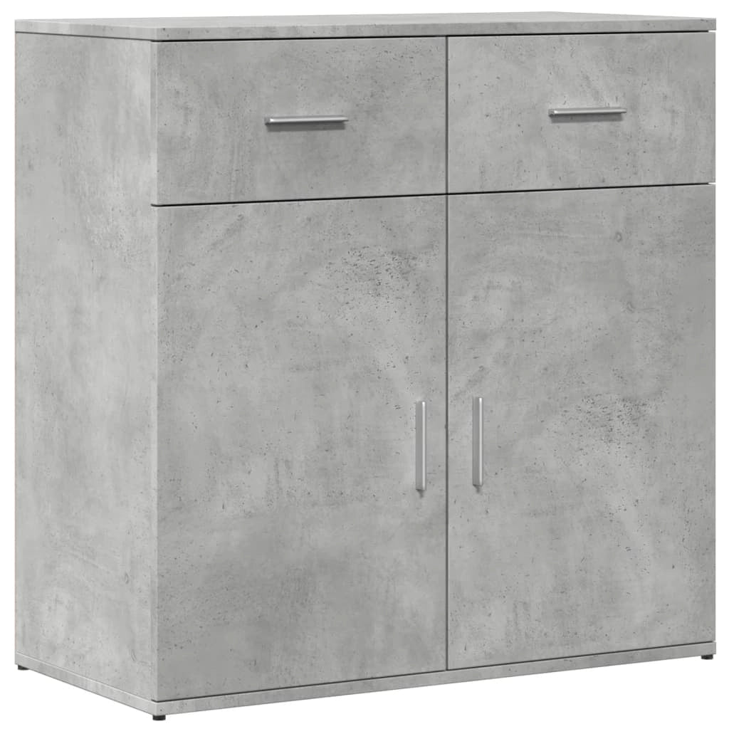 Buffet credenza cassettiera armadio mobile contenitore organizer per cucina soggiorno salotto 79 x 38 x 80 cm legno ingegnerizzato grigio 02_0032094