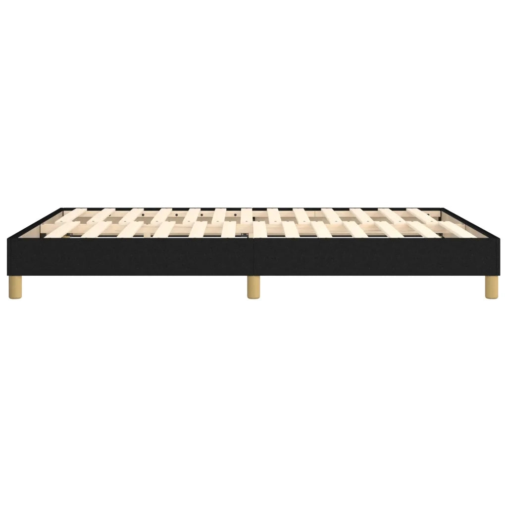 Struttura Letto a Rete a Molle Nero 140x190 cm in Tessuto 3120608