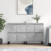 Credenze 2 pz Grigio Cemento in Legno Multistrato 3190185