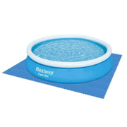 Trade Shop - Tappeto Piastrelle Base Sotto Piscina Componibile Protettivo Da 50x50 Cm Blu 58220 -