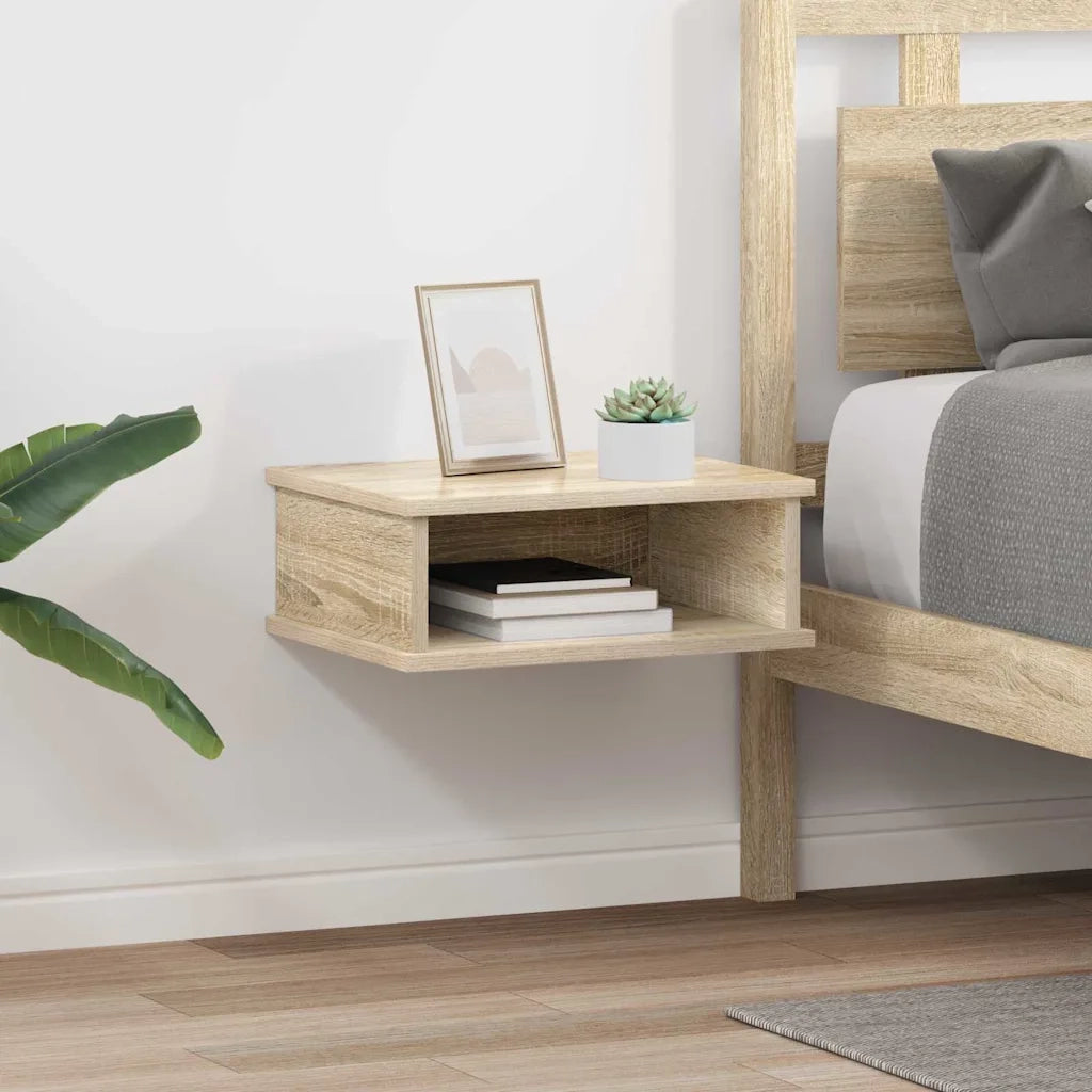 Comodino 2 pcs Rovere Sonoma 40 x 31 x 15 cm Legno multistrato