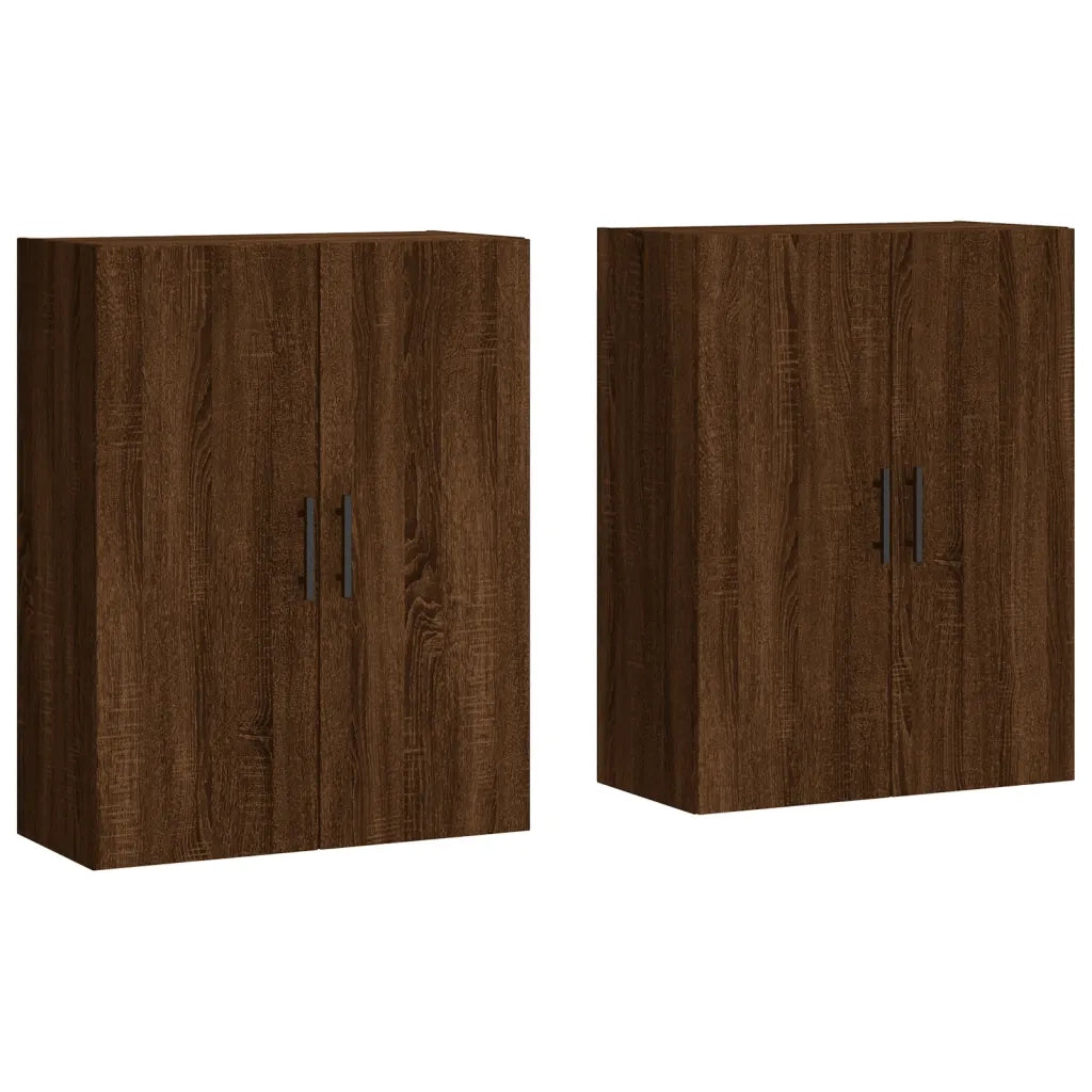 Mobili a Parete 2 pz Rovere Marrone 69,5x34x90 cm 3195650