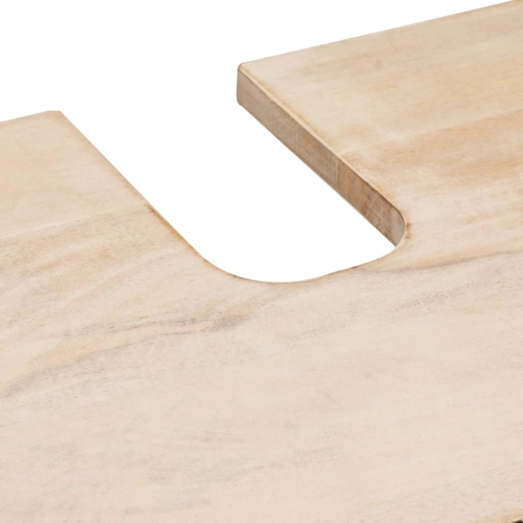 Set da Bagno Finitura Bianco Lavato Legno di mango massello 3310030