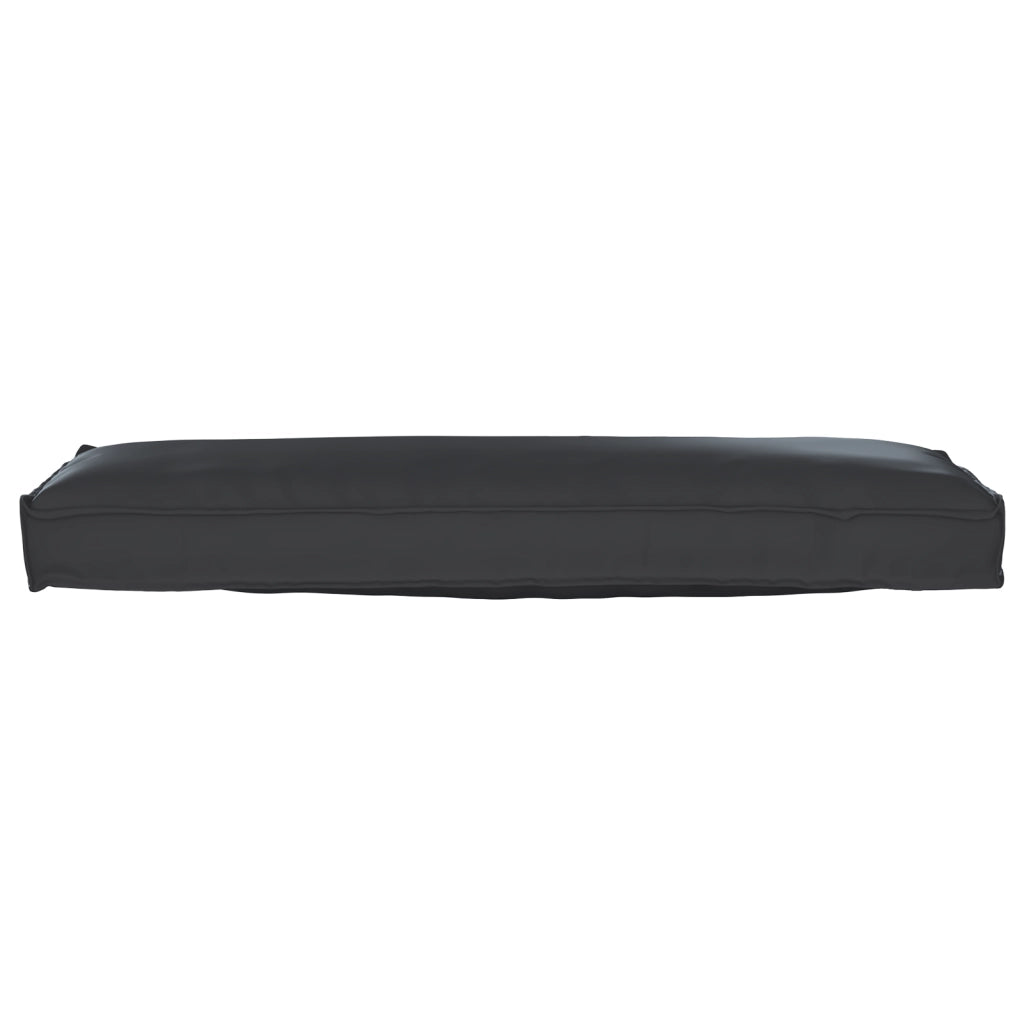 Cuscini per panca 2 pezzi Nero 120x40x8 cm Tessuto Oxford