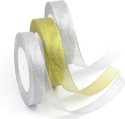 Organza in set di 3 pezzi a 25 metri - Nastri lucenti - Decorazioni per lauree e feste