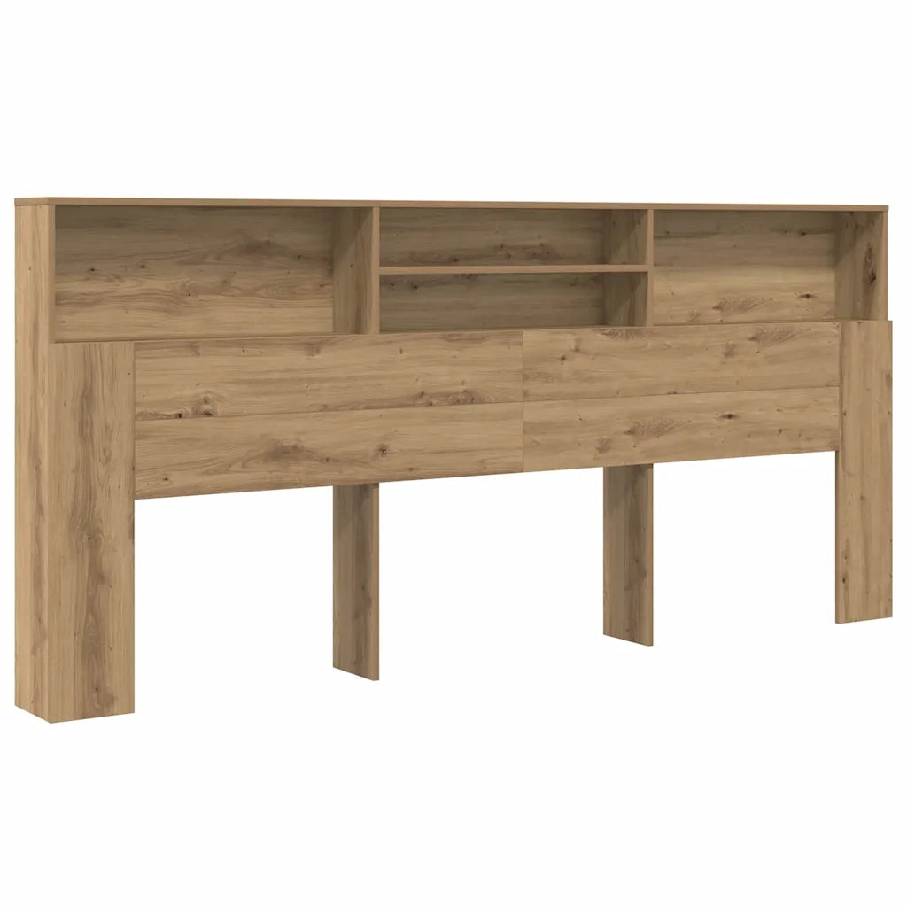 vidaXL Testata del letto rovere artigianale 220 x 19 x 101.5 cm
