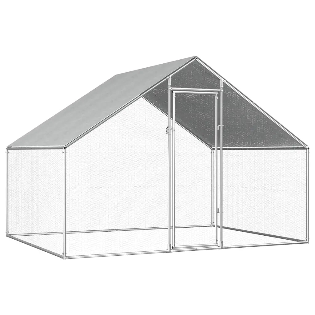 Gabbia per Polli da Esterno 2,75x2x1,92m in Acciaio Zincato    cod mxl 52430
