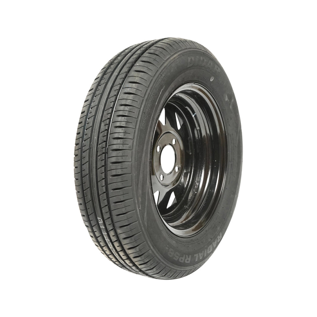 Ruota con cerchio a 4 fori per rimorchio (165/70R13)