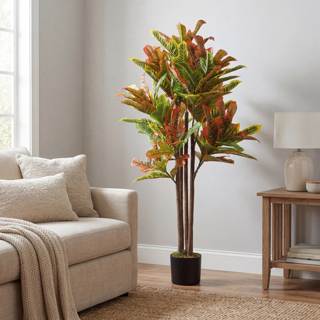 Pianta Artificiale Croton ¨C zephmum ¨C 55x55x120 cm