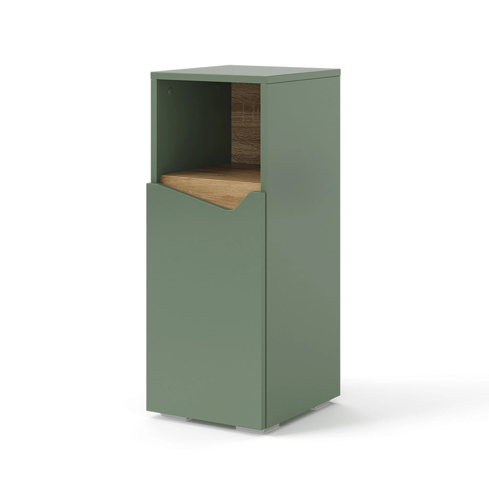 Vicco  Verde/Artigianale 30 x 74.5 cm con porta e vano aperto