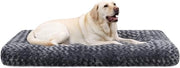 Grossi cuscini per cani da interni - XL 105 x 70 cm - Grigio scuro - Antiscivolo - Lavabile in lavatrice