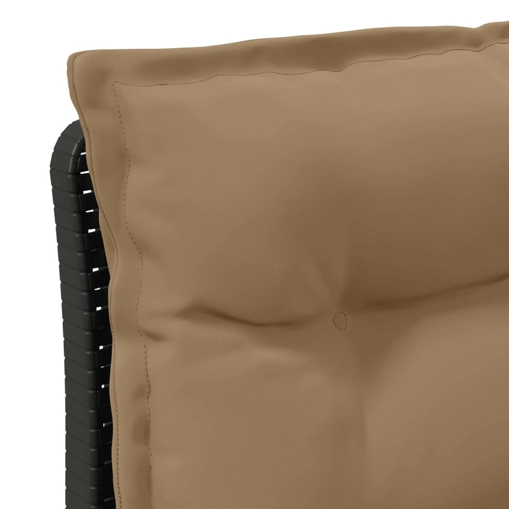 Divano da giardino 3 posti con cuscini in look rattan PP 8011978