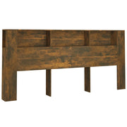 Testiera | Testata con Scomparti Rovere Fumo 220x18,5x104,5 cm