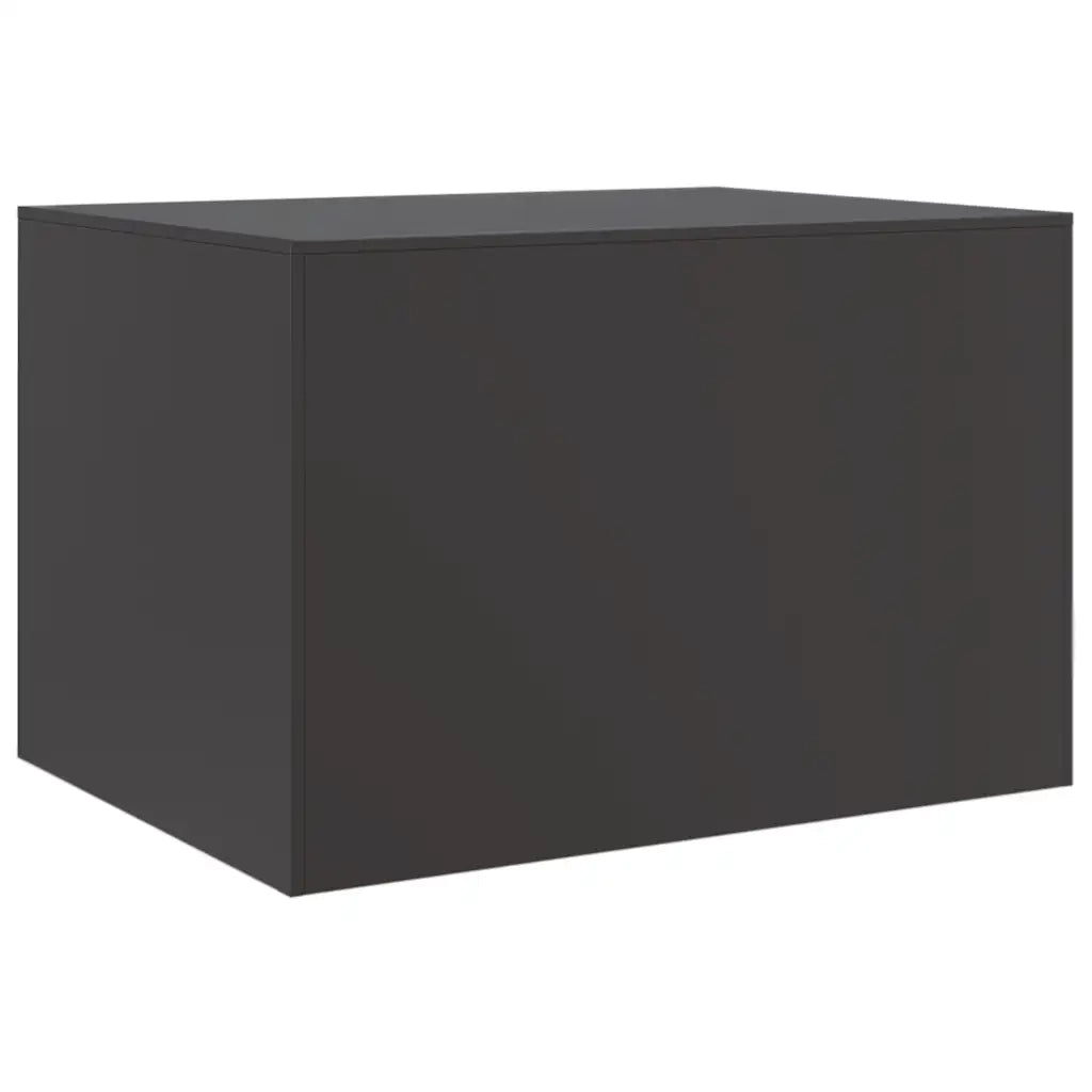 Tavolino da Salotto Nero 67x50x44 cm in Acciaio