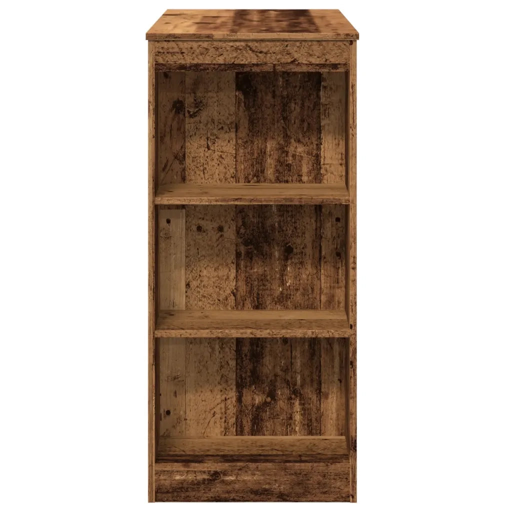 vidaXL Tavolo Bar con Rastrelliera Antico 95x47x103,5 cm Multistrato