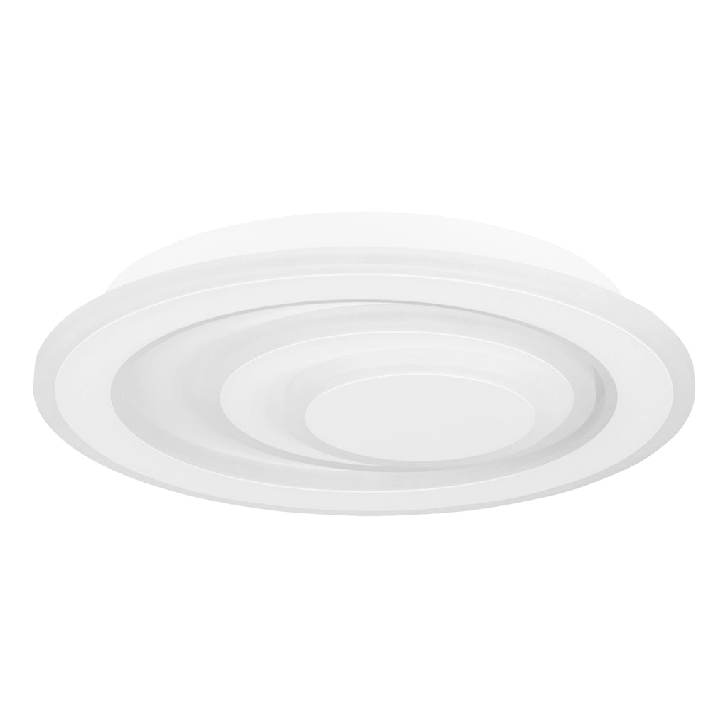 Plafoniera Contemporanea Palagiano 1 Acciaio Bianco Led Integrato 14,7W