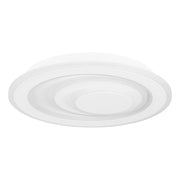Plafoniera Contemporanea Palagiano 1 Acciaio Bianco Led Integrato 14,7W
