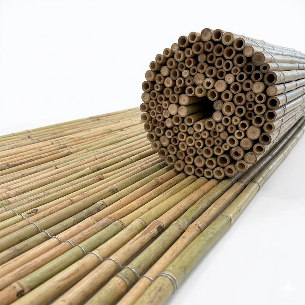 Schermatura In Bamboo Steccato Oscurante E Difesa Sguardi Solida Per Giardini Terrazze Porticati Bar Stabilimenti Estivi Pratica Da Installare Eterna E Design Naturale 1.5 x 3 Metri