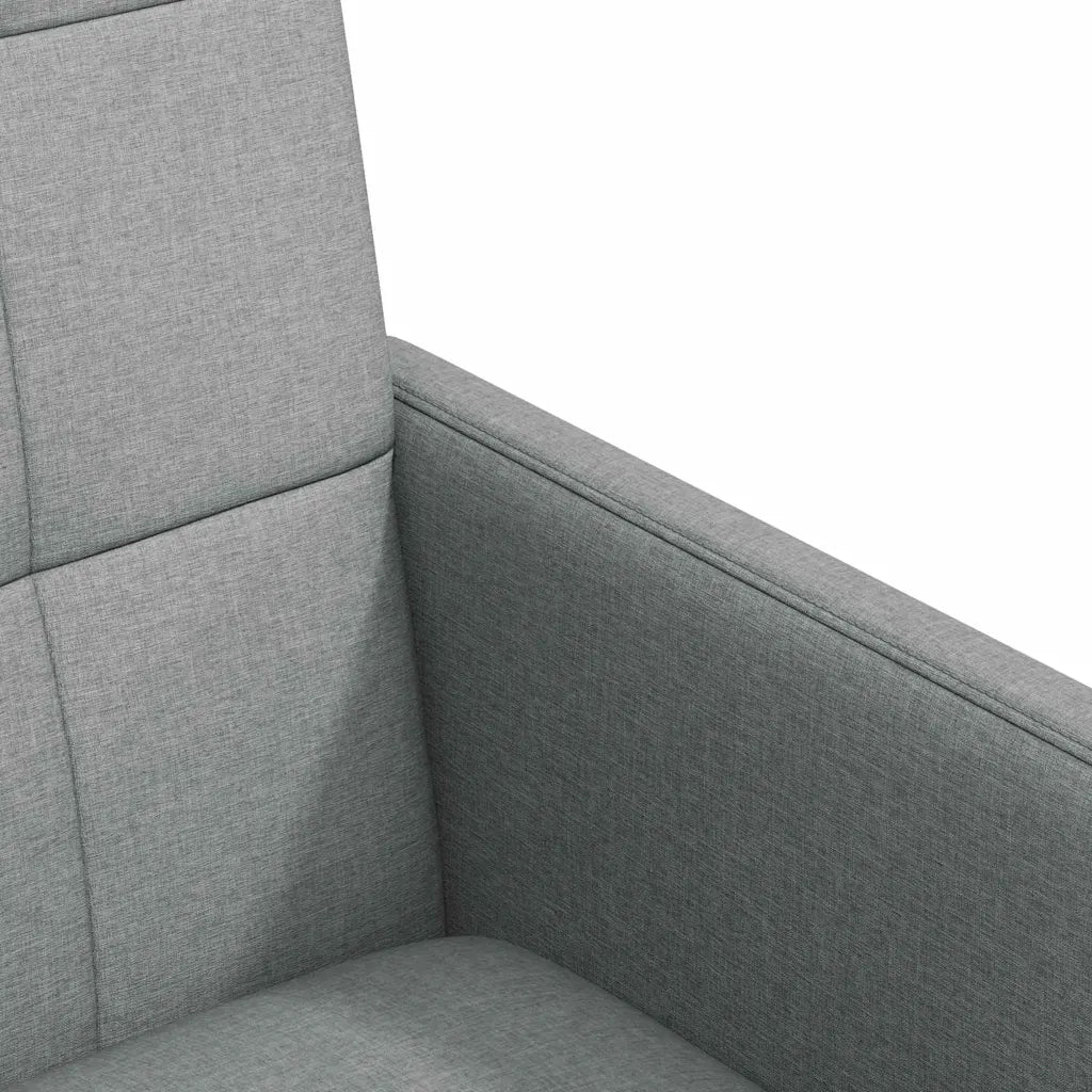 Sedie da Pranzo con Ruote 2 pcs Grigio chiaro 58 x 65 x 94 cm
