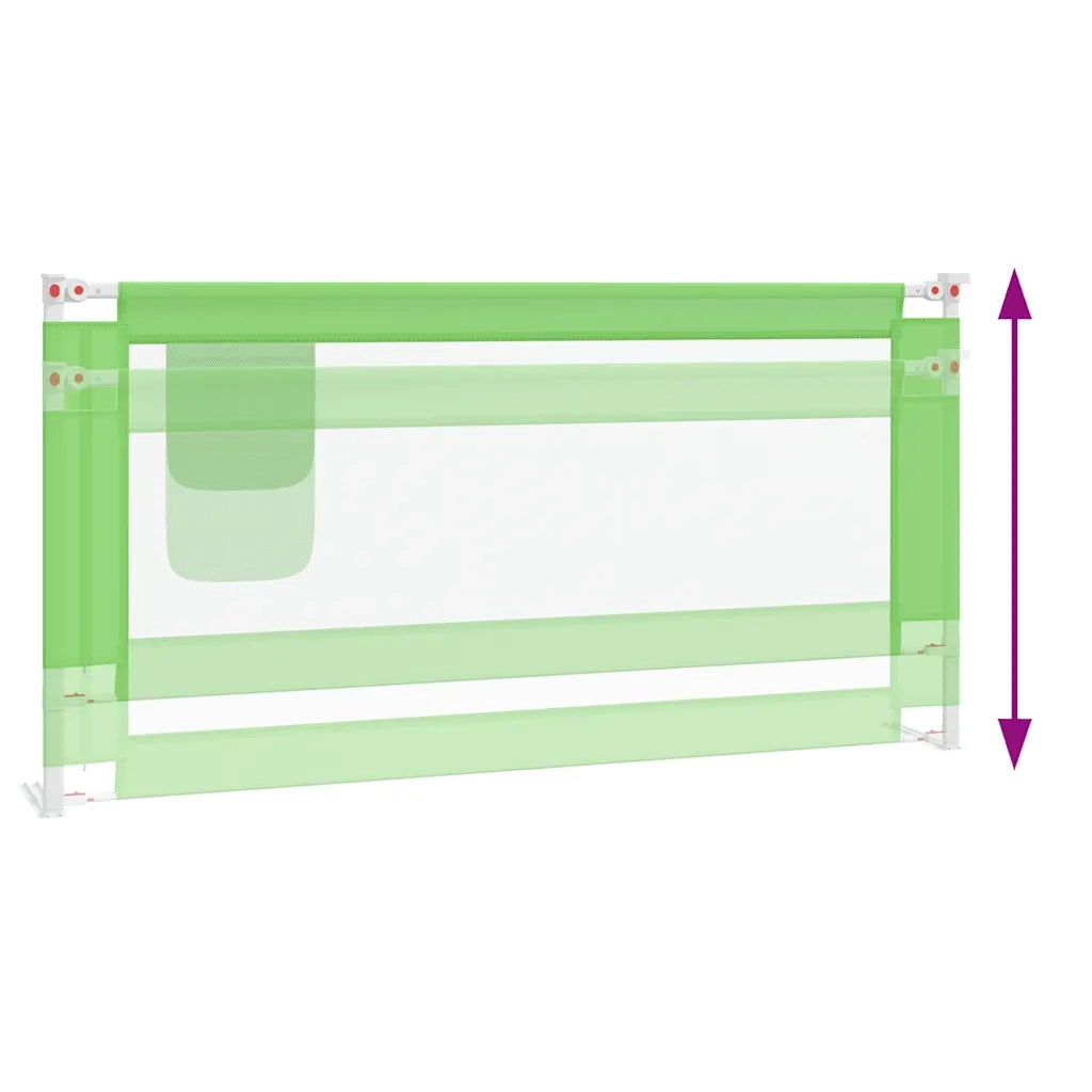 Sponda Letto di Sicurezza per Bambini Verde 180x25 cm Tessuto cod mxl 71685